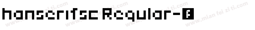 hanserifsc Regular字体转换
